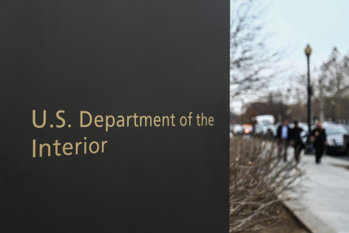 The Department of the Interior in Washington on Dec. 12, 2018. (Samira Bouaou/The Epoch Times)