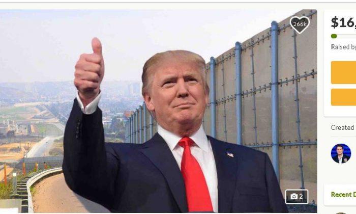 GoFundMe for Trump’s Wall Raises $16 Million, Becomes No. 2 All-Time