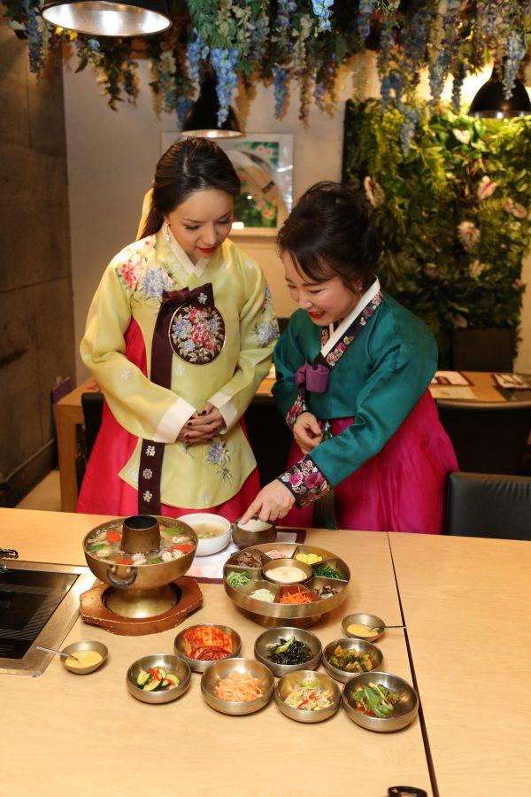 Owner Sophia Lee demonstrated how to make two traditional dishes from Korean royal cuisine.
