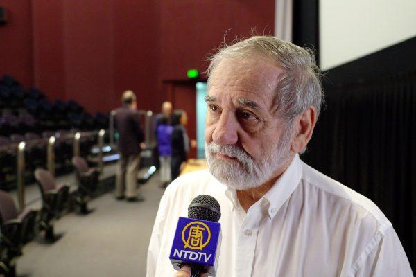Joseph Poprzeczny attended the screening of In the Name of Confucius at the State Library of Western Australia on Dec. 8, 2018. (The Epoch Times)
