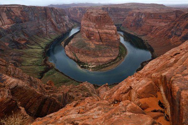 The Colorado River wraps around Horseshoe Bend in the Glen Canyon National Recreation Area. (Rhona Wise/AFP/Getty Images)