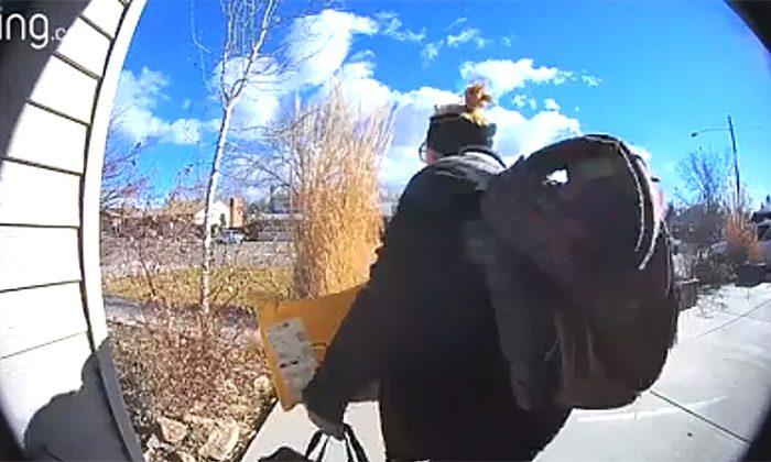 Woman Chases Porch Pirate, Retrieves Stolen Package