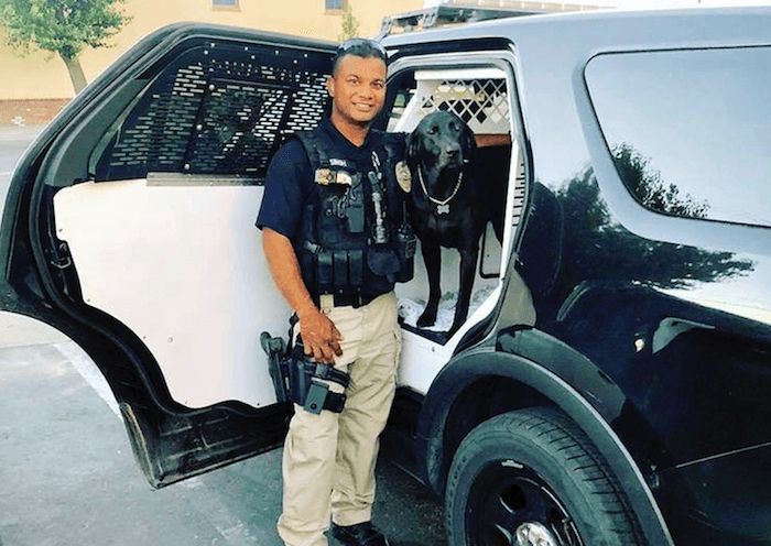 This undated photo provided by the Newman Police Department of officer Ronil Singh of Newman Police Department who was killed by an unidentified suspect. (Stanislaus County Sheriff's Department via AP)