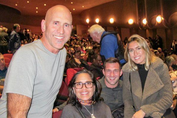 Andy Halliday (L) and his family saw Shen Yun Performing Arts at the San Jose Center for the Performing Arts on Dec. 27, 2018. (Mary Mann/The Epoch Times)