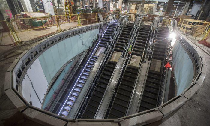 Deep Underground, New NYC Train Hub Slowly Takes Shape