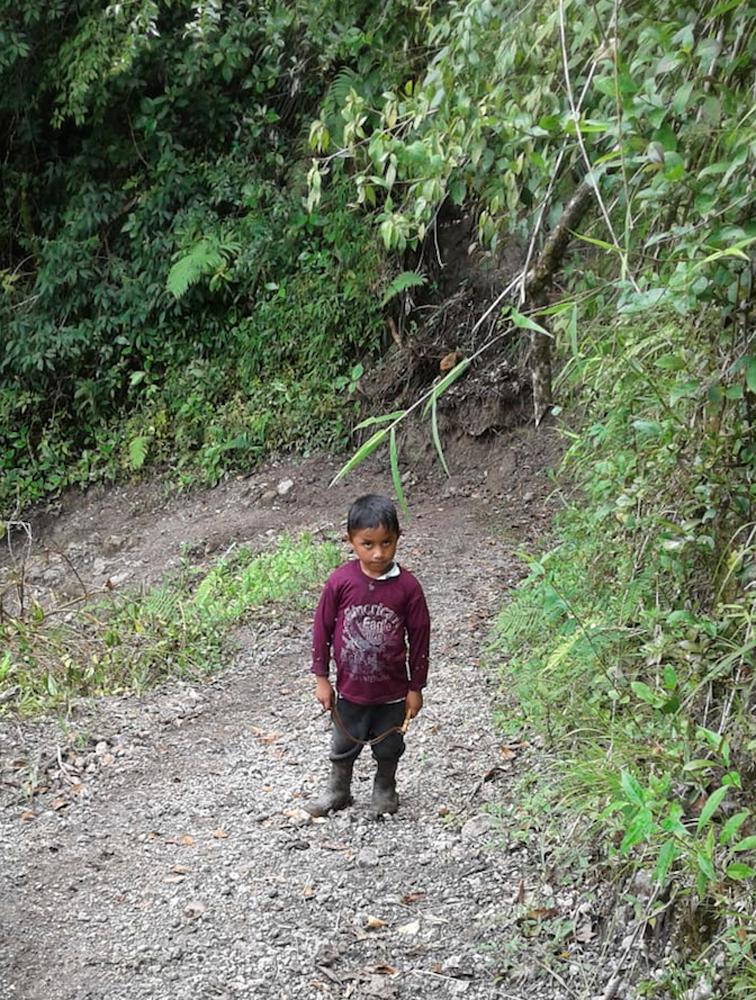 Felipe Gomez Alonzo, the 8-year-old Guatemalan boy who died in New Mexico in a file photo near Laguna Brava in Yalambojoch, Guatemala, on Dec. 25, 2018. (Catarina Gomez via AP)