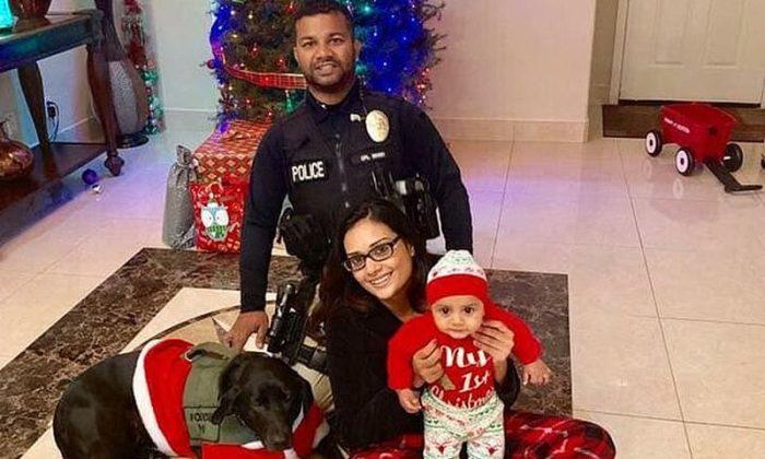 Officer Smiling With Wife and 5-Month-Old Son Hours Before He Was Shot