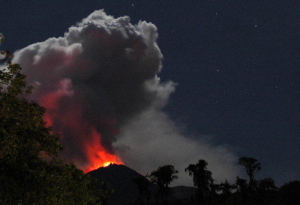 View of the Reventador Volcano erupting Ecuador, on November 11, 2008 (Photo credit should read STR/AFP/Getty Images)