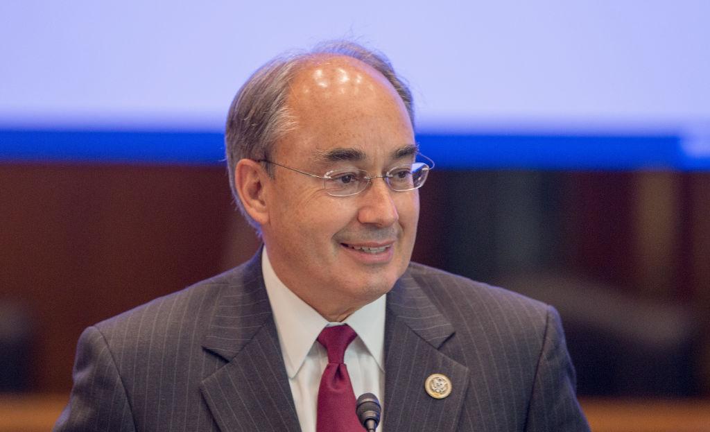Rep. Bruce Poliquin (R-Maine )speaks in Washington on Sept. 12, 2017. (Photo by Tasos Katopodis/Getty Images for Make Room USA)