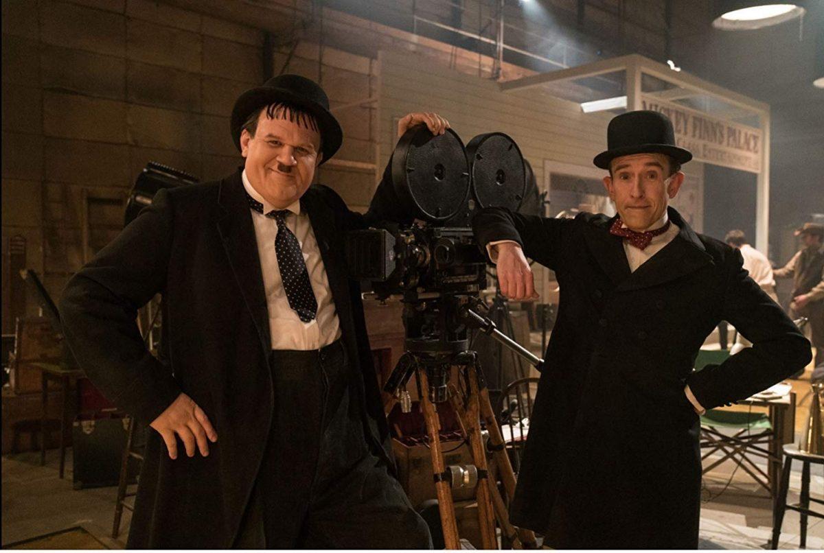 John C. Reilly (L) as Oliver Hardy and Steve Coogan as Stan Laurel, in “Stan & Ollie.” (Nick Wall/Sony Pictures Classics)