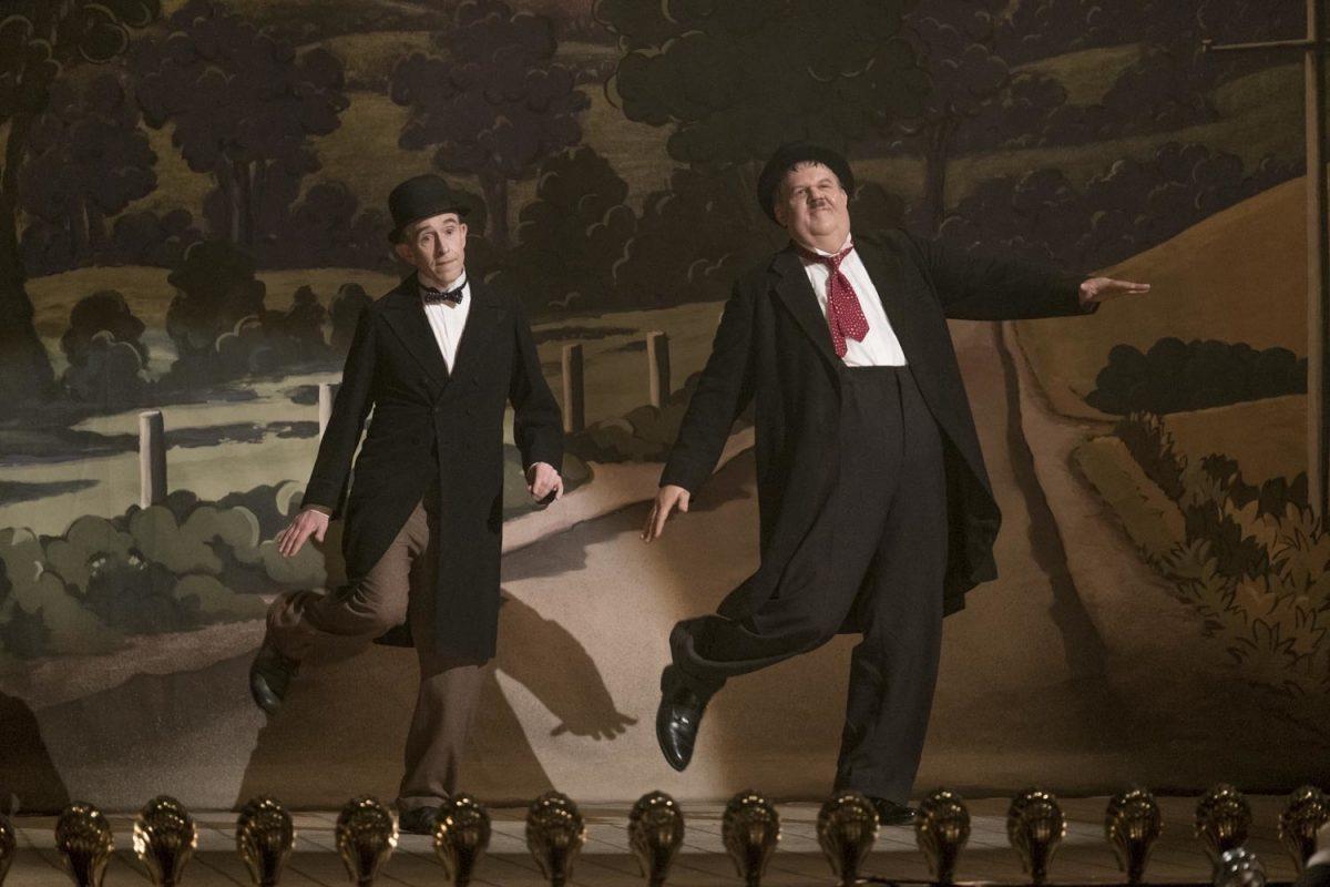 Steve Coogan (L) as Stan Laurel and John C. Reilly as Oliver Hardy, in “Stan & Ollie.” (Nick Wall/Sony Pictures Classics)