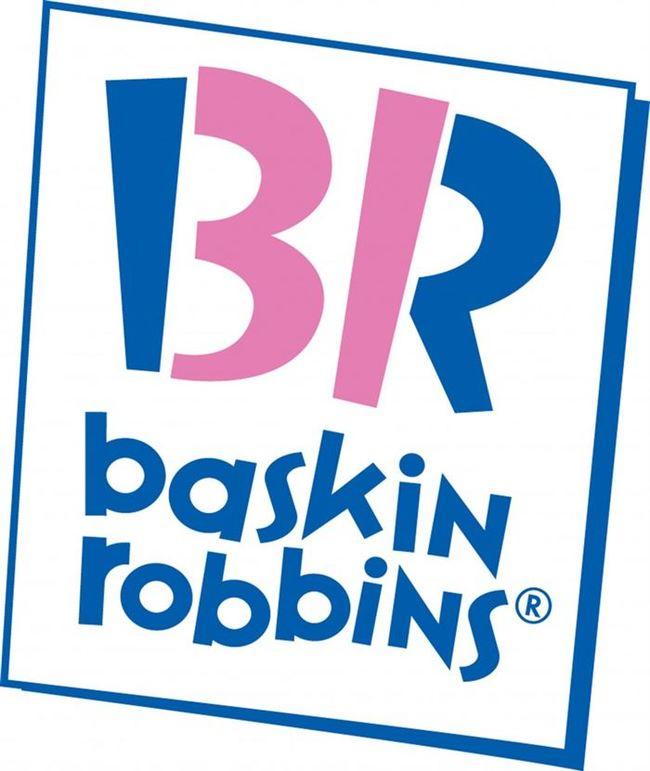 The Baskin-Robbins logo. Note the pink part. (Baskin-Robbins)