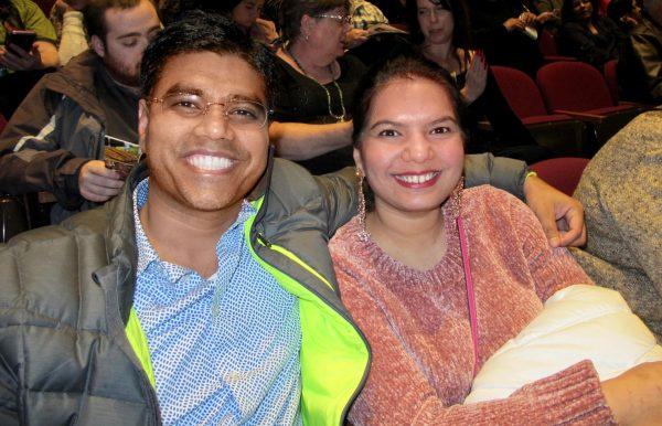 Dharmesh Verma and his wife enjoyed Shen Yun at the Center for the Performing Arts in San Jose, California, on Dec. 29, 2018. (Mary Mann/The Epoch Times)