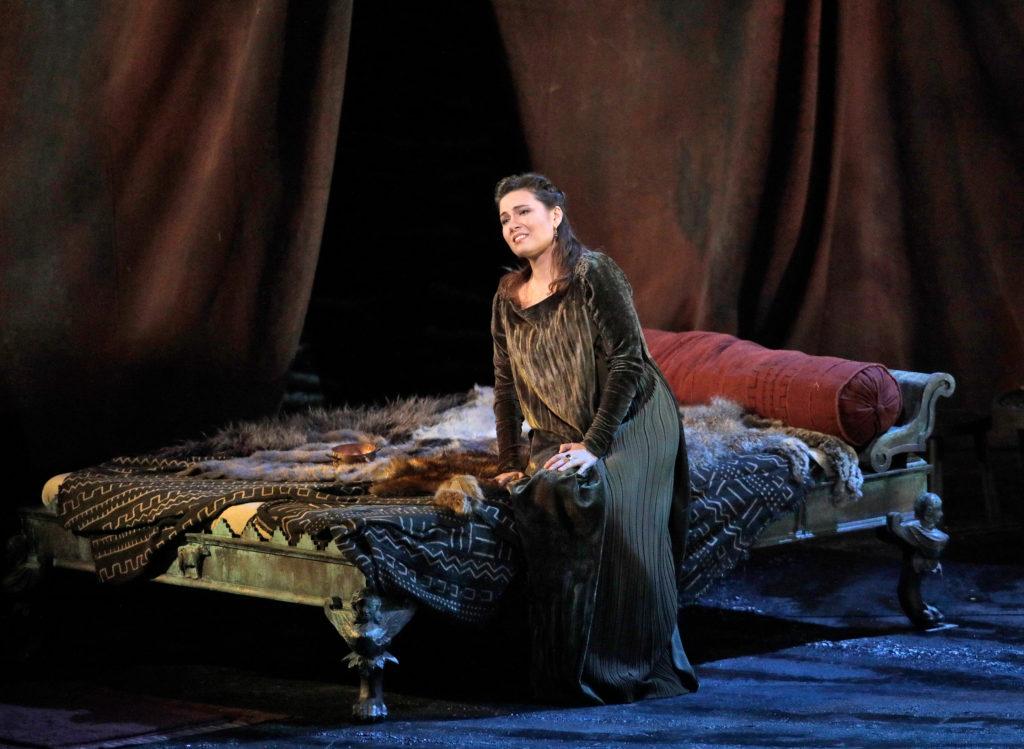 Marina Rebeka in the title role of Bellini’s “Norma,” at The Metropolitan Opera. (The Metropolitan Opera)