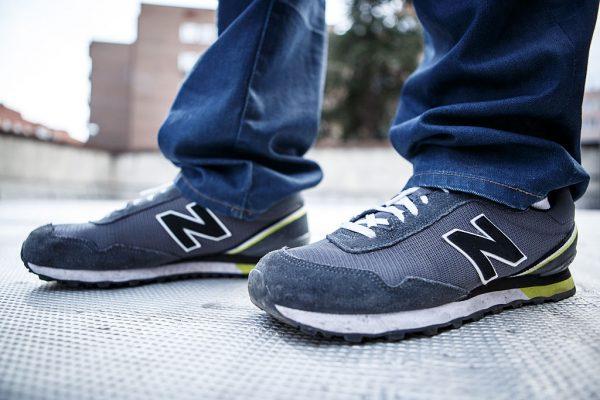 A man wears a pair of New Balance trainers in Madrid, Spain on March 3, 2015 . (Pablo Cuadra/Getty Images)