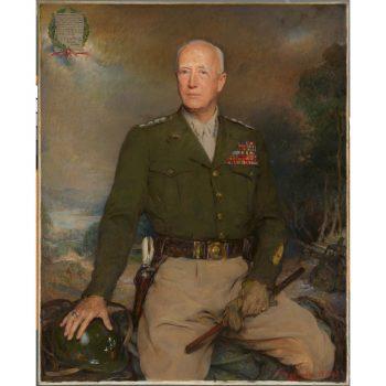 General George S. Patton had Alexander the Great as his role model. Portrait by Boleslaw Jan Czedekowski. Gift of Major General George S. Patton, U.S.A., Retired, and the Patton Family; the frame conserved with funds from the Smithsonian Women's Committee. (National Portrait Gallery, Smithsonian Institution)