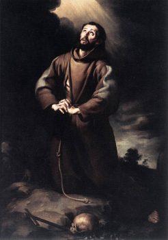 “St. Francis of Assisi at Prayer,” between 1645 and 1650, by Bartolomé Esteban Murillo. (Public Domain)
