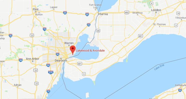 A 4-year-old girl was found wandering around eastern Detroit (Google Maps)