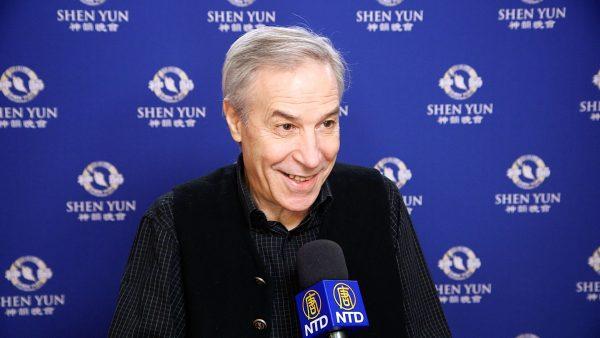 Roumen Petkov, an actor and director, enjoyed Shen Yun Performing Arts at the Place des Arts - Salle Wilfrid-Pelletier on Jan. 5, 2019, in Montreal, Canada. (NTD television)