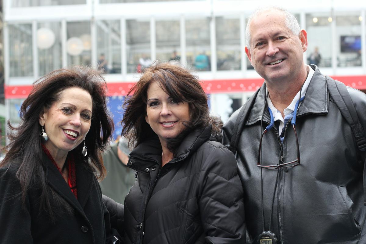 (L-R) Darleen, Cheryl, and Bobby, from New Jersey, in New York on Jan. 4, 2019. (Stuart Liess/The Epoch Times)