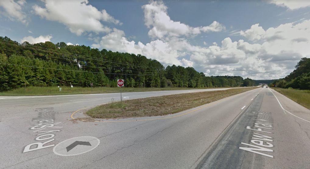 It’s not clear how long the child had been on the side of a road in Troup County. A photo shows near where the cooler was found. (Google Street View)