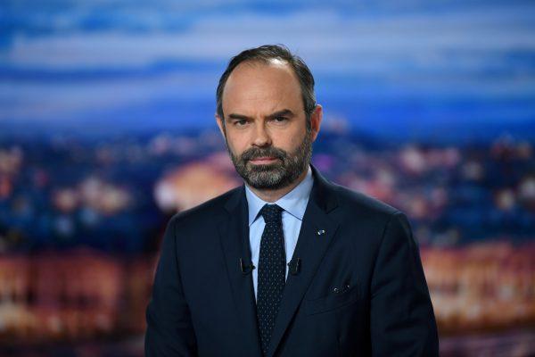 French Prime Minister Edouard Philippe makes "public order" announcements in the face of recent protest violence across France, on Jan. 7, 2019. (Eric Feferberg/Pool via Reuters)
