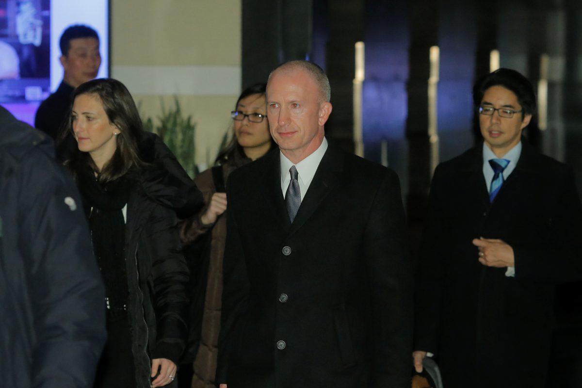Deputy U.S. Trade Representative Jeffrey Gerrish, of the U.S. trade delegation to China, leaves a hotel in Beijing, China on Jan. 7, 2019. (Thomas Peter/Reuters)