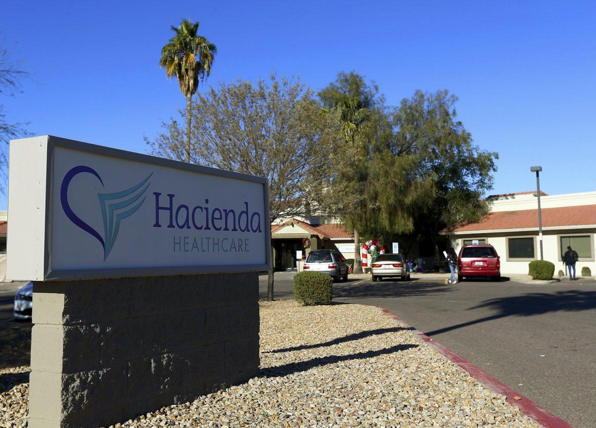 Hacienda HealthCare in Phoenix, Arizona on a Jan. 4, 2019. A woman in a vegetative state gave birth on Dec. 29, 2018, in a Hacienda facility, prompting a sexual assault investigation. (AP Photo/Ross D. Franklin)