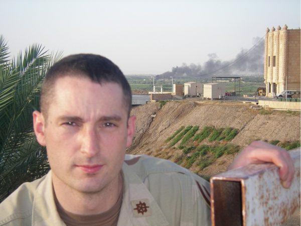 Monroe Mann during his deployment in Iraq. (Courtesy of Monroe Mann)