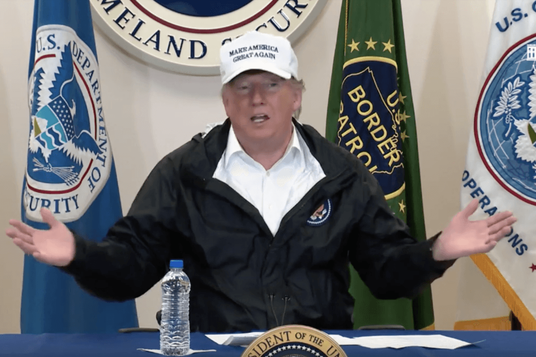 Texas Rancher Thanks Trump for Supporting Wall by Gifting Belt Buckle to Barron