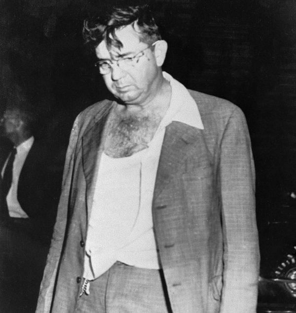In this Nov. 7, 1951, file photo, Sheriff Willis McCall of Lake County, Fla., is shown after shooting two handcuffed black men, Samuel Shepherd and Walter Lee Irvin, whom he claimed were trying to escape as he transferred them from prison to a jail for a hearing prior to their re-trial for the rape of a 17-year-old white woman in 1949. (File/Photo/AP)