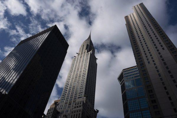 The Chrysler Building, center, stands next to other midtown skyscrapers, on Jan. 9, 2019, in New York. (AP Photo/Mark Lennihan)