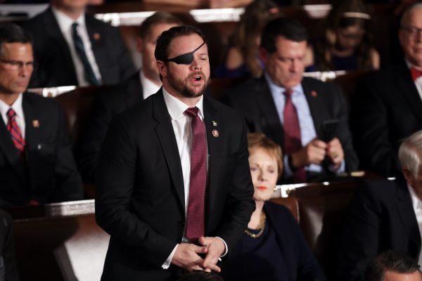 Newly-elected Rep. Dan Crenshaw (R-Texas) votes during the first session of the 116th Congress in Washington on Jan. 3, 2019. (Chip Somodevilla/Getty Images)