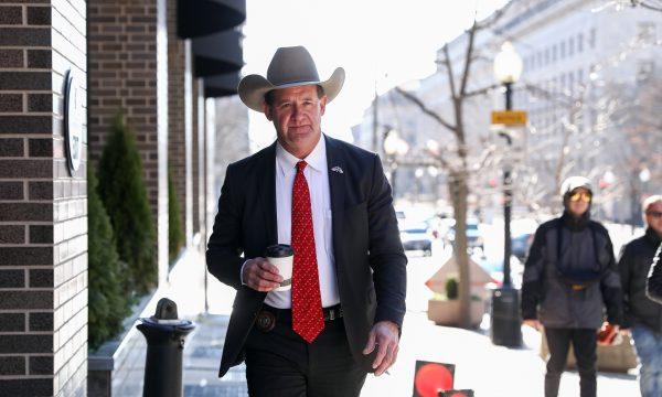 Sheriff Andy Louderback of Jackson County, Texas, in Washington on Jan. 11, 2019. (Samira Bouaou/The Epoch Times)