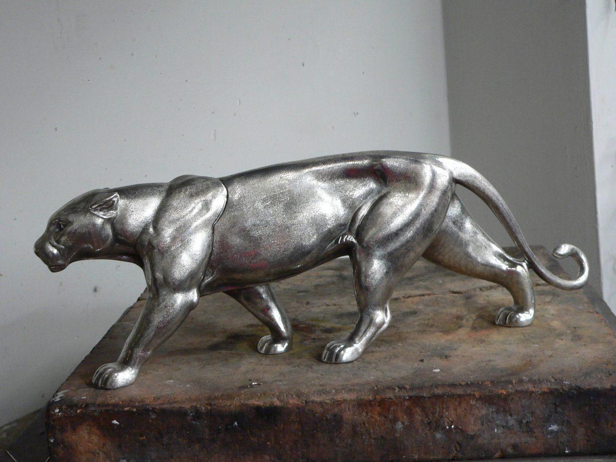 A sterling sliver panther in Argentiere Pagliai's workshop. (Lorenzo Michelini/Argentiere Pagliai)