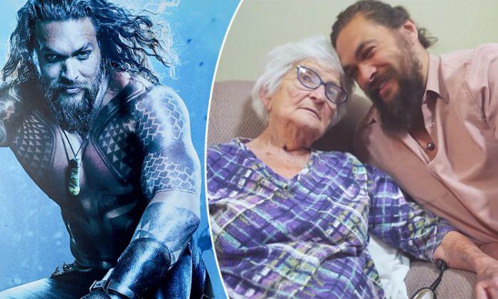 Aquaman Star Jason Momoa Posts Photos of Quality Time With #1 Fan, His Grandma
