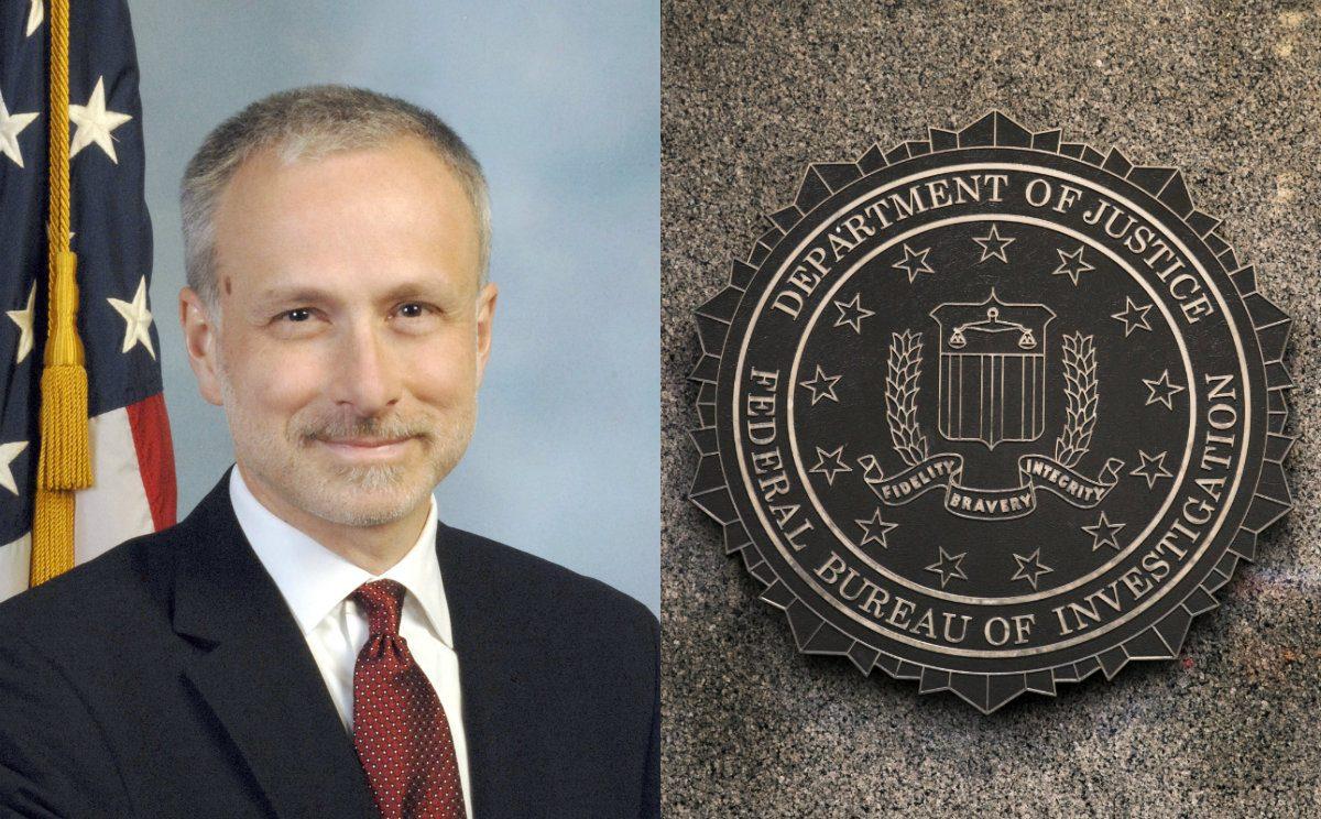 L: James Baker. (Federal Bureau of Investigation); R: The Federal Bureau of Investigation Headquarters in Washington on Dec. 7, 2017. (Samira Bouaou/The Epoch Times)