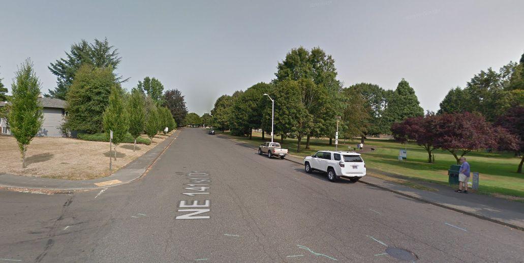 A Google Street photo shows the neighborhood near the crash (Google Street View)