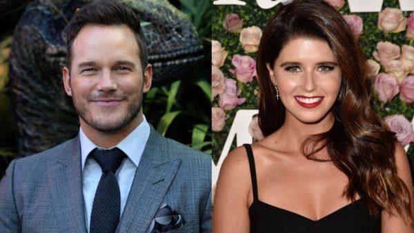(L) Actor Chris Pratt attends the premiere of 'Jurassic World: Fallen Kingdom' in Los Angeles, on June 12, 2018. (David Livingston/Getty Images) (R). Author Katherine Schwarzenegger at the 2017 Women In Film Max Mara Face of the Future at Chateau Marmont in Los Angeles, on June 12, 2017. (Frazer Harrison/Getty Images)