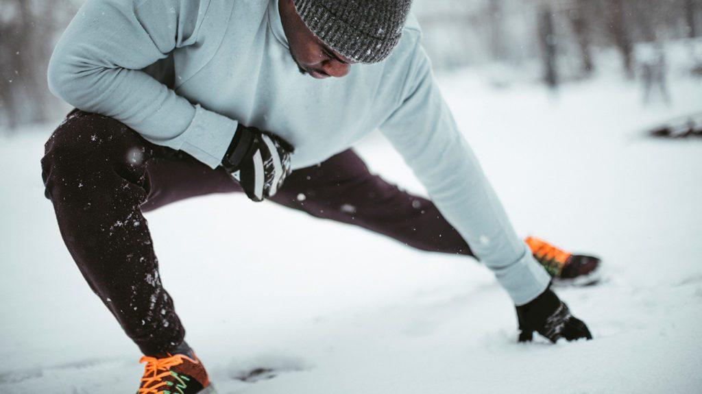 Winter weather can help you take your workouts to the next level. (Getty Images)