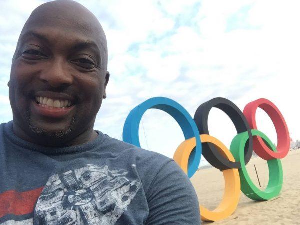 Lamont Smith covering the 2016 Olympics in Rio de Janeiro, Brazil. (Courtesy of Lamont Smith)
