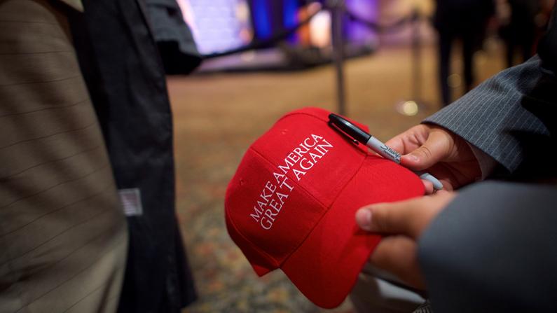 A 'Make America Great Again' hat in a file photo. (Mark Makela/Getty Images)
