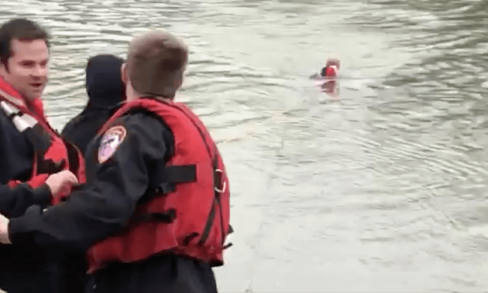 Viral Video Shows Daring Cop Jumping Into Flatrock River to Save a Woman