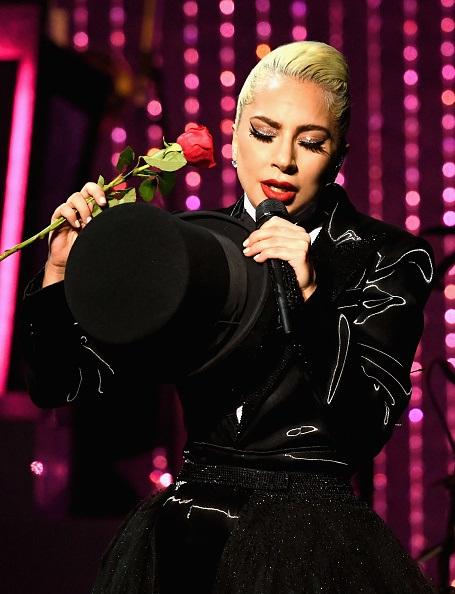 Lady Gaga performs during her 'JAZZ & PIANO' residency at Park Theater at Park MGM, in Las Vegas, Nevada, on Jan. 20, 2019. (Kevin Mazur/Getty Images)