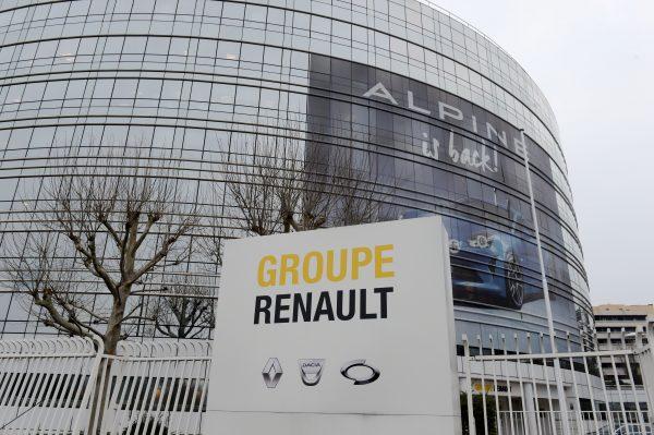 The headquarters of the French car manufacturer Renault in Boulogne Billancourt, near Paris, on Jan. 24, 2019. (Eric Piermont/AFP/Getty Images)