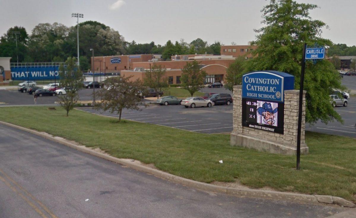 The entrance of the Covington Catholic High School in Park Hills, Ky. (Screenshot via Google Maps)
