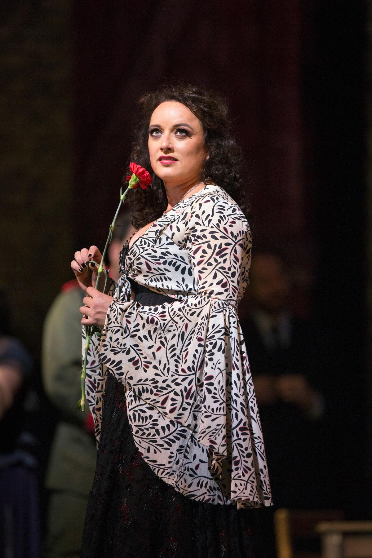 Clémentine Margaine in the title role of Bizet's "Carmen." (Marty Sohl/ Met Opera)
