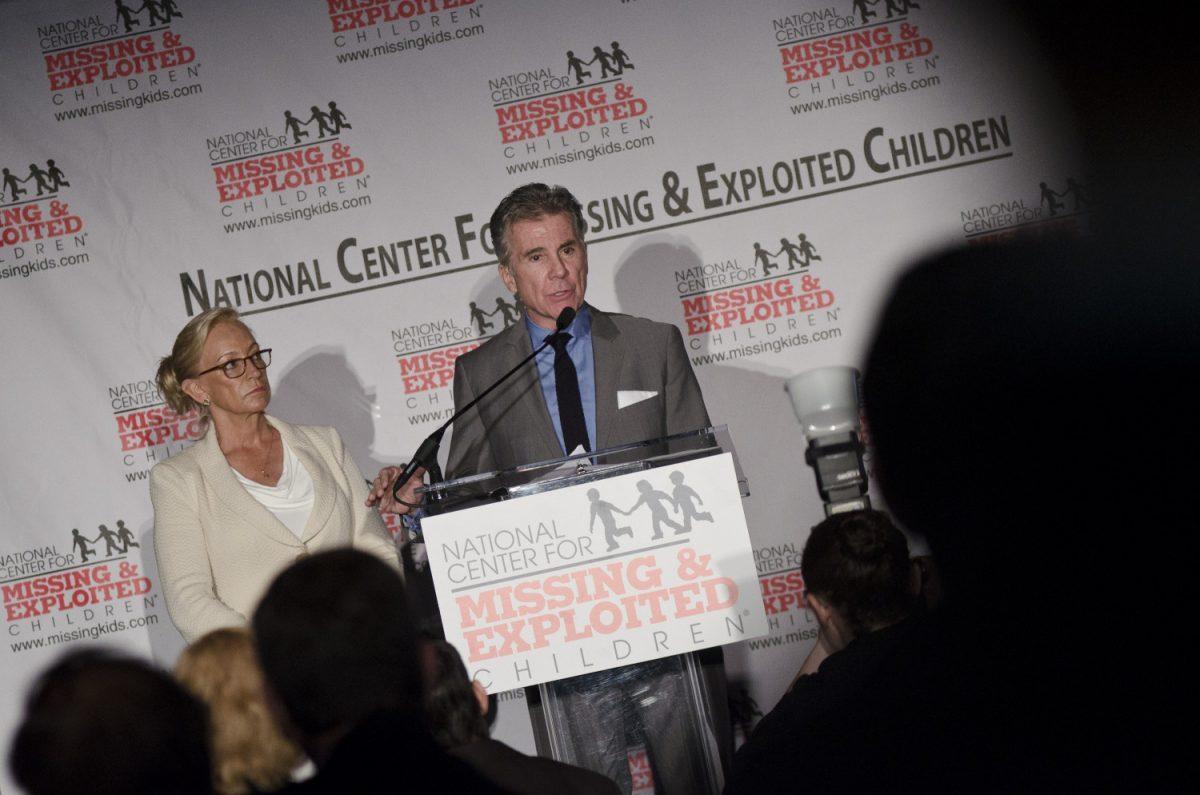 Reve Walsh and John Walsh speak during The National Center For Missing And Exploited Children, the Fraternal Order of the Police and the Justice Department's 16th Annual Congressional Breakfast at The Liaison Capitol Hill Hotel in Washington, on May 18, 2011. (Kris Connor/Getty Images)