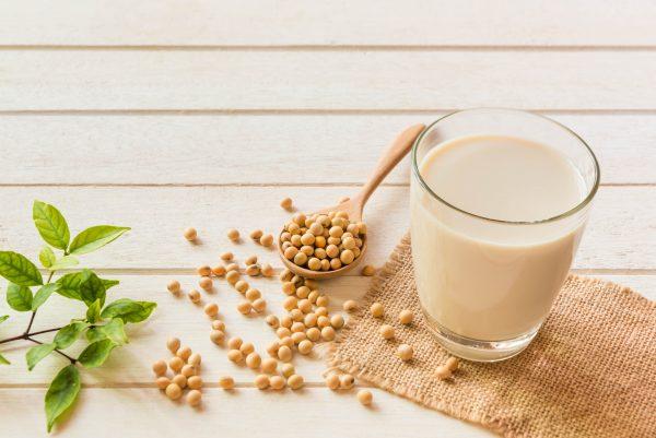 Nut and soy milks are a good source of calcium. (somrak jendee/Shutterstock)