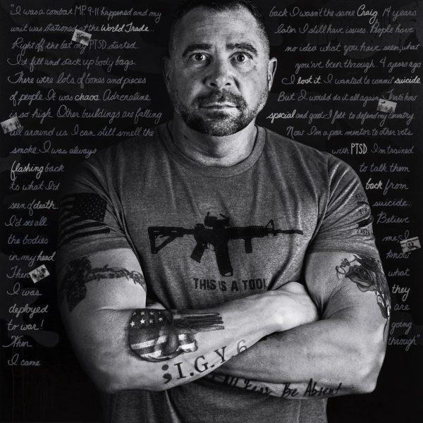 The portrait of Craig McNabb from Susan J. Barron's "Depicting the Invisible: A Portrait Series of Veterans Struggling with PTSD." (Susan J. Barron)